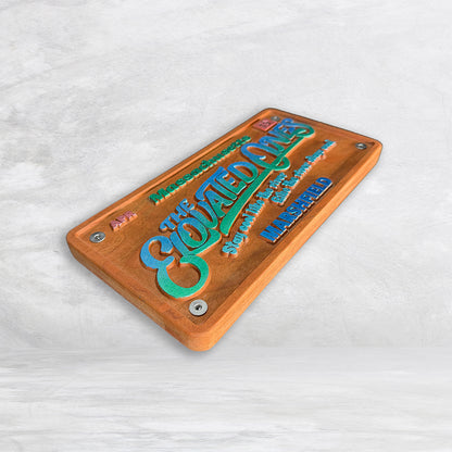 The Elovated Ones Inspired Wood License Plate - Made in USA