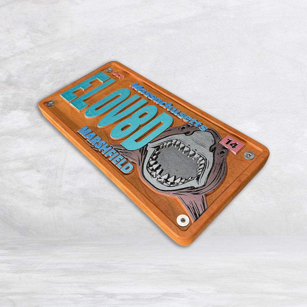 The Elovaters Inspired Wood License Plate - EL0V8D - Made in USA