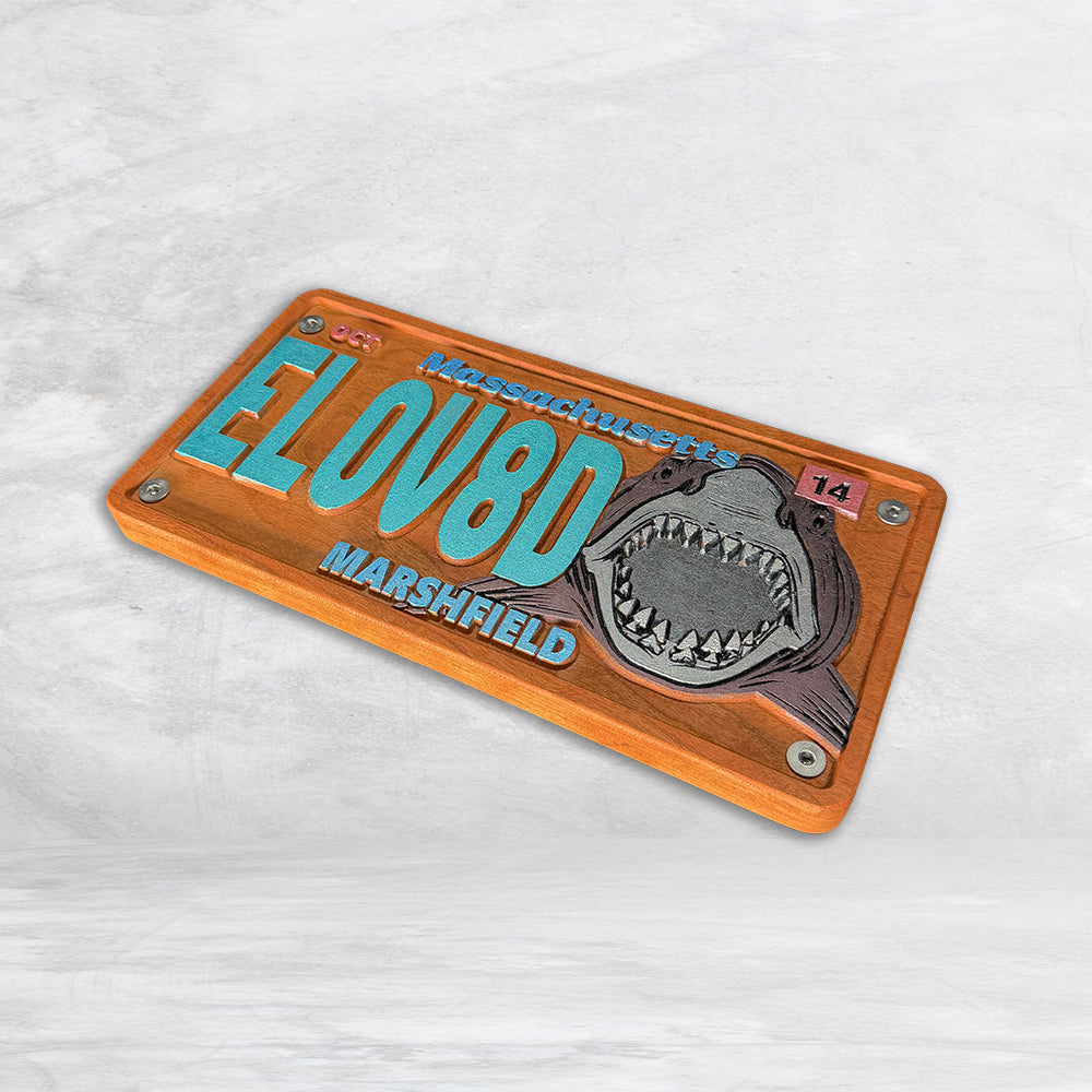 The Elovaters Inspired Wood License Plate - EL0V8D - Made in USA