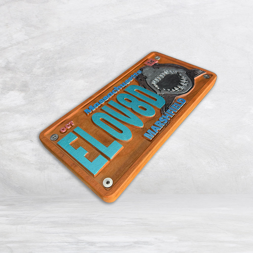 The Elovaters Inspired Wood License Plate - EL0V8D - Made in USA