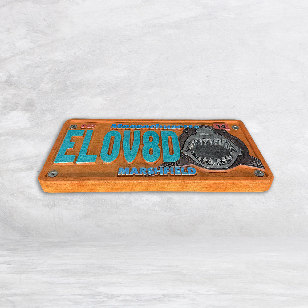 The Elovaters Inspired Wood License Plate - EL0V8D - Made in USA