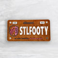 STL City Soccer Wood License Plate - STLFOOTY