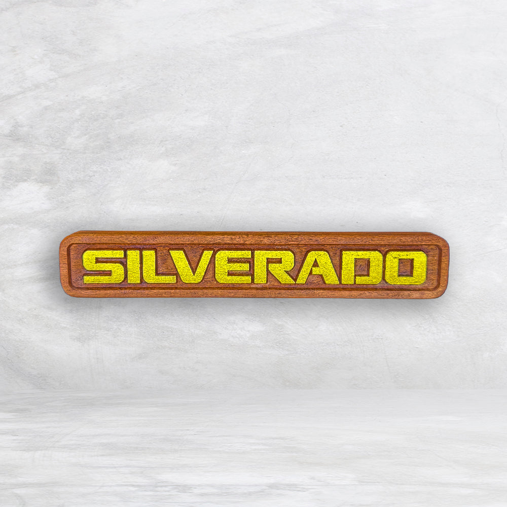 Silverado HD Wood Plaque - Made in USA