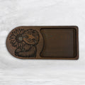 Happy Sloth - Extra Thick Wood Tray - Roasted Ash