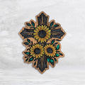 Sunflower Cross - Painted