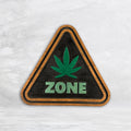 Weed Zone Wood Sign - Painted - Medium