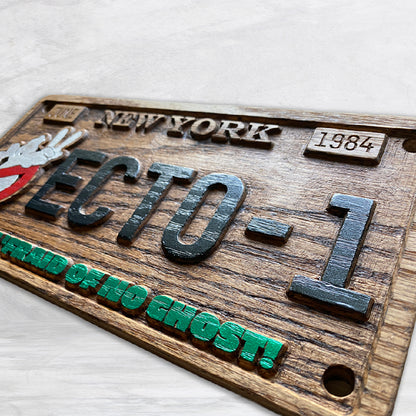Ghostbusters Novelty License Plate