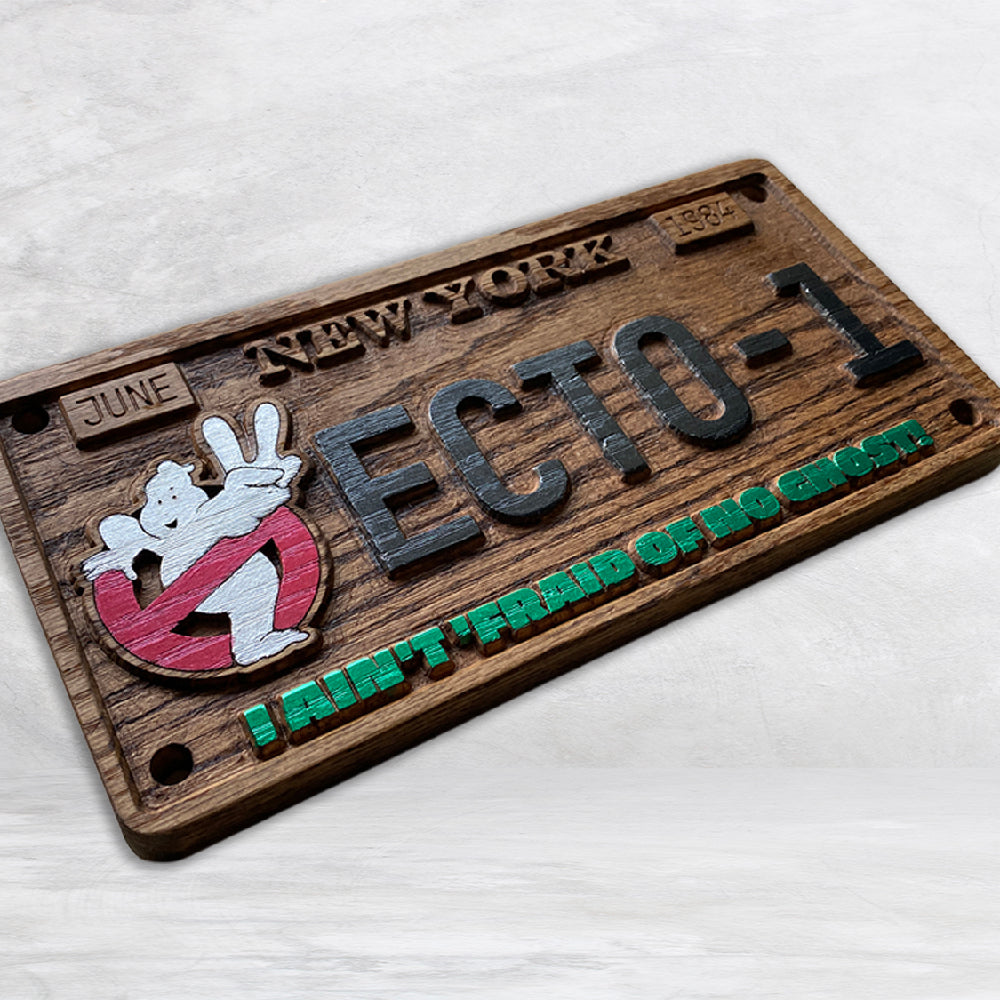 Ghostbusters Novelty License Plate
