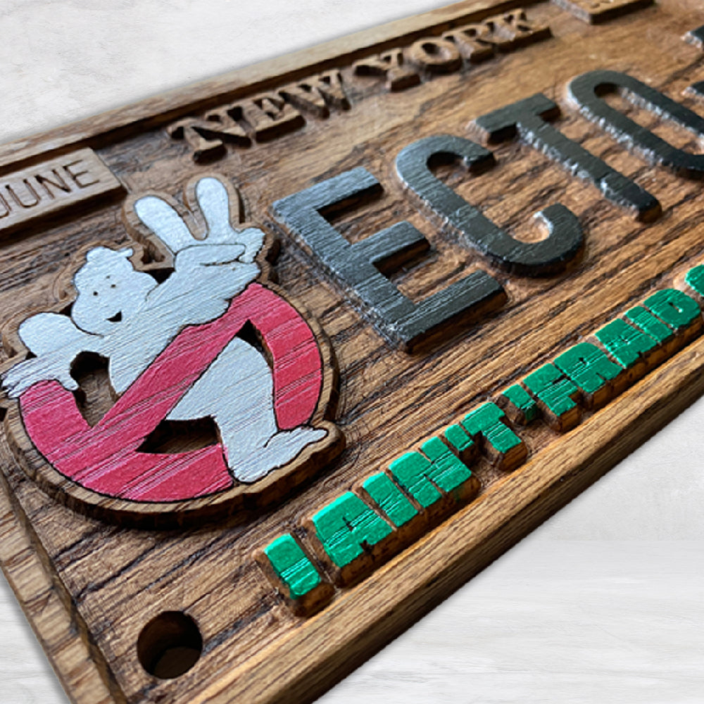 Ghostbusters Novelty License Plate
