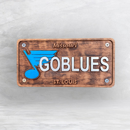 STL Go Blues License Plate