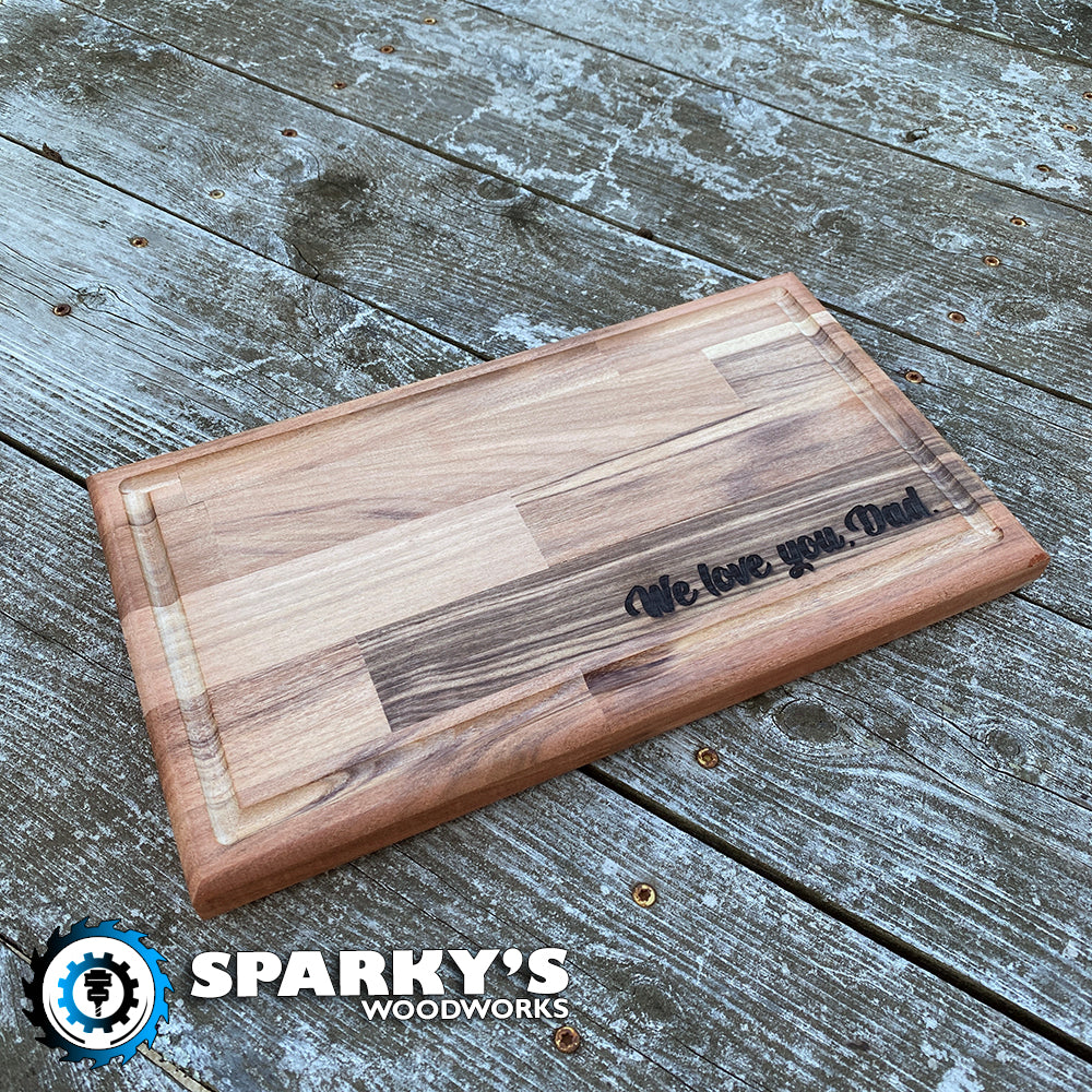 We Love You Dad Wood Cutting Board