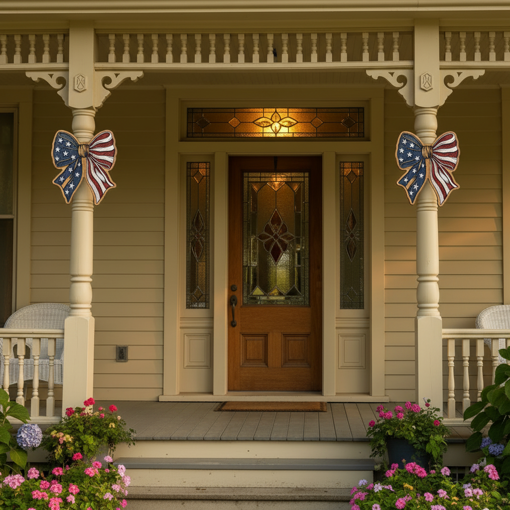 Victorian Porch USA Bows Square Product Image