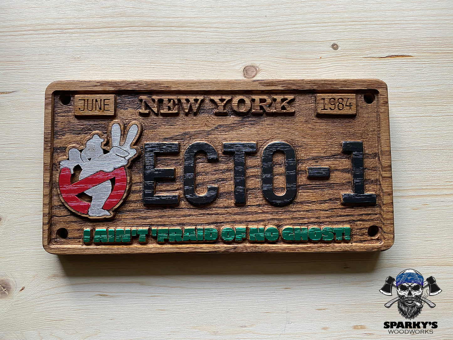 Ghostbusters Novelty License Plate