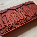 LE 311 Wood License Plate #7 - HYDROPONIC - RAW Padauk Edition