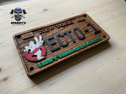 Ghostbusters Novelty License Plate