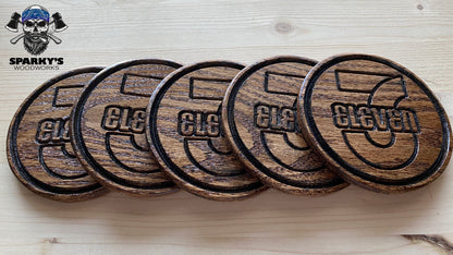 311 7-11 Wood Coasters