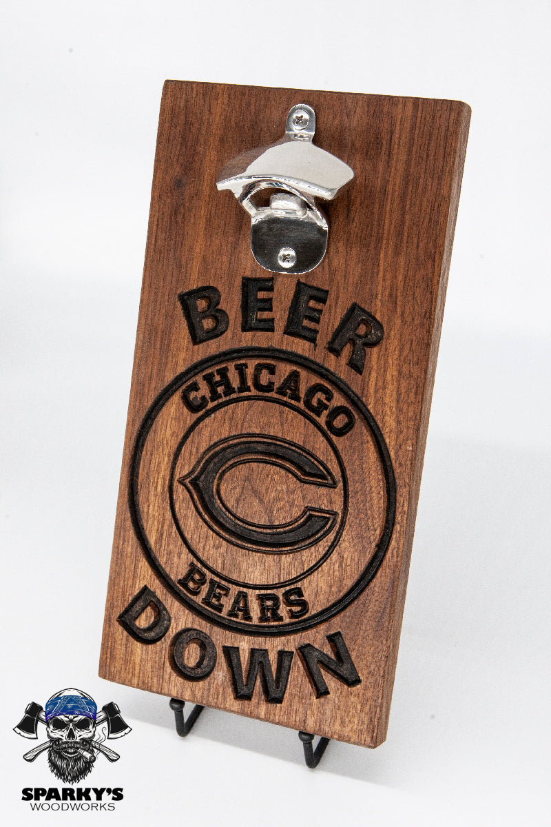 Chicago Bears "BEER DOWN" Bottle Opener