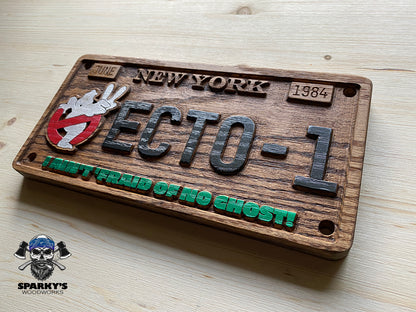 Ghostbusters Novelty License Plate