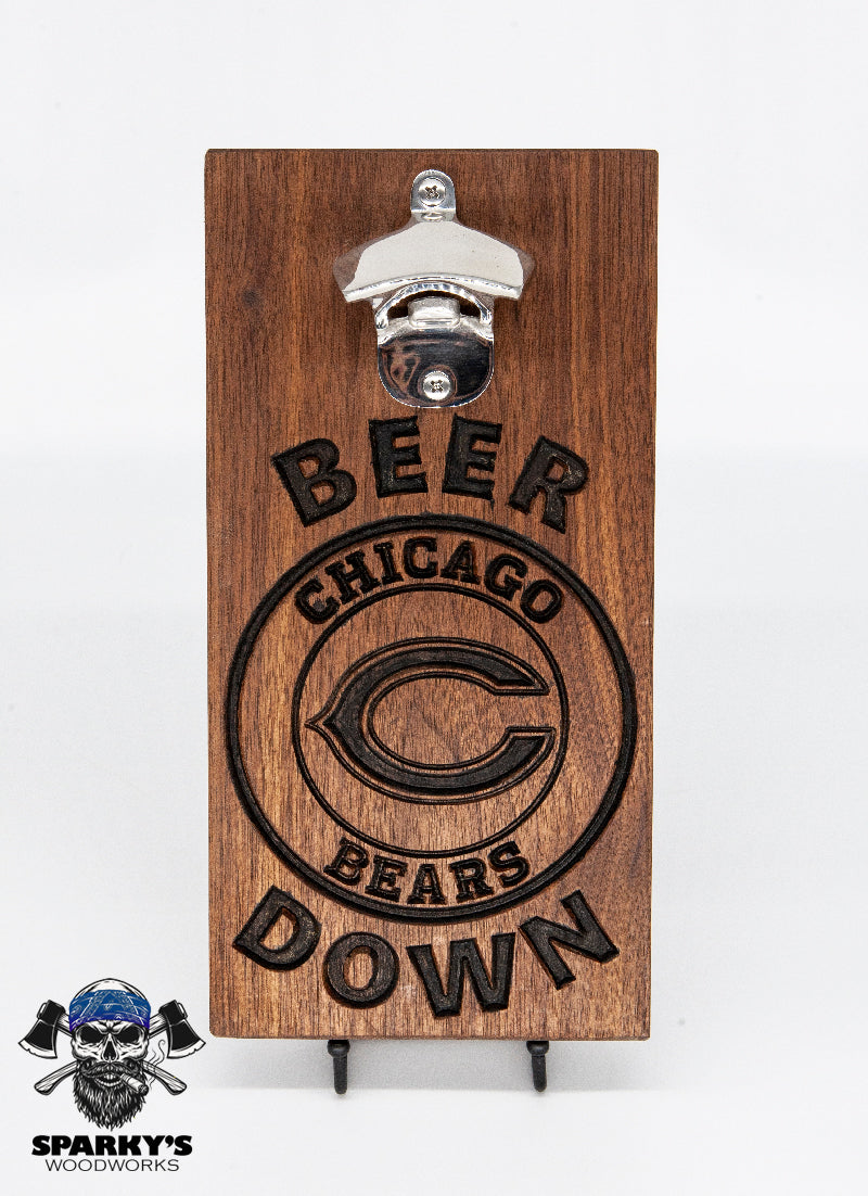 Chicago Bears "BEER DOWN" Bottle Opener