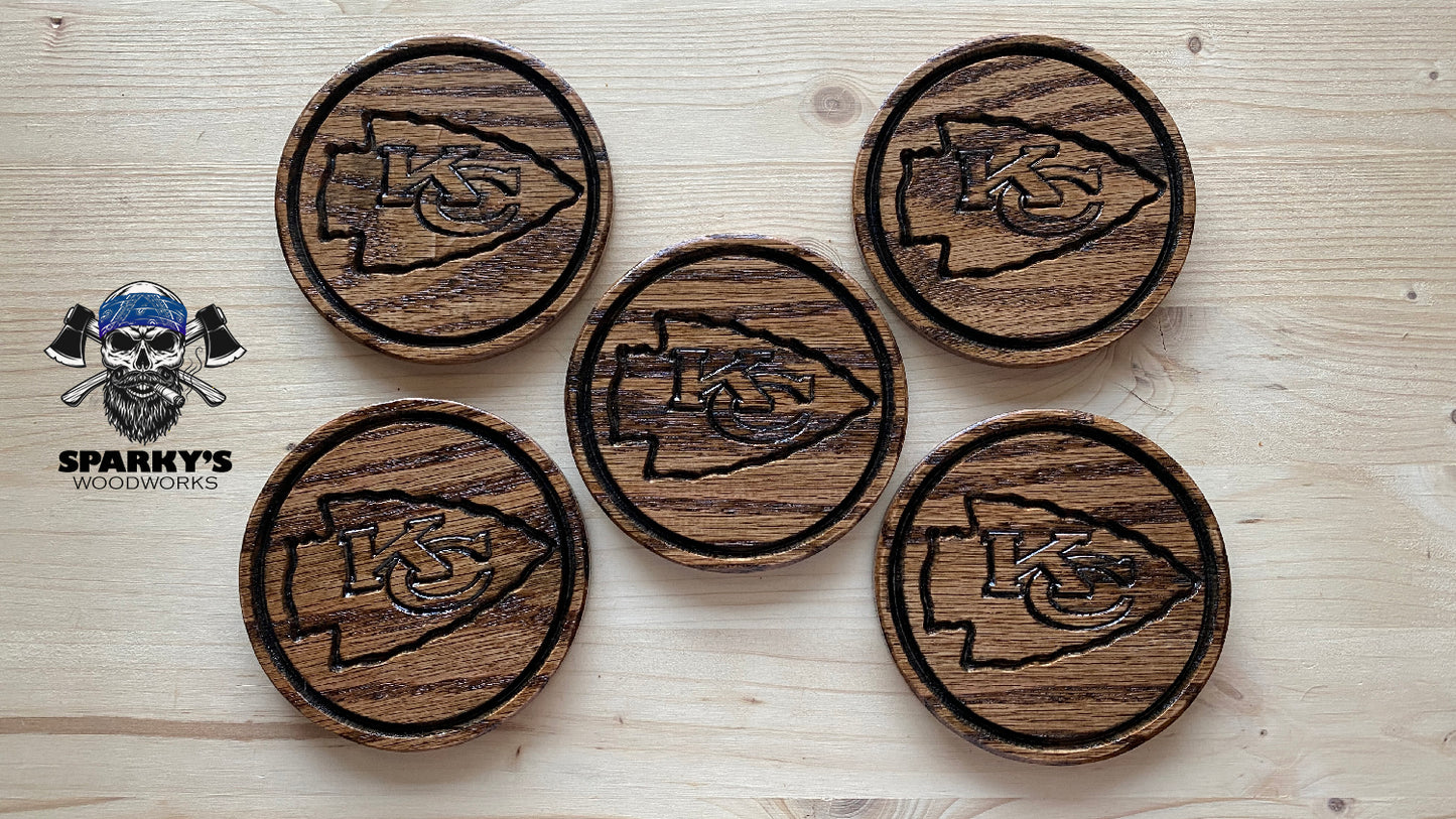 The Arrowhead Wood Coasters