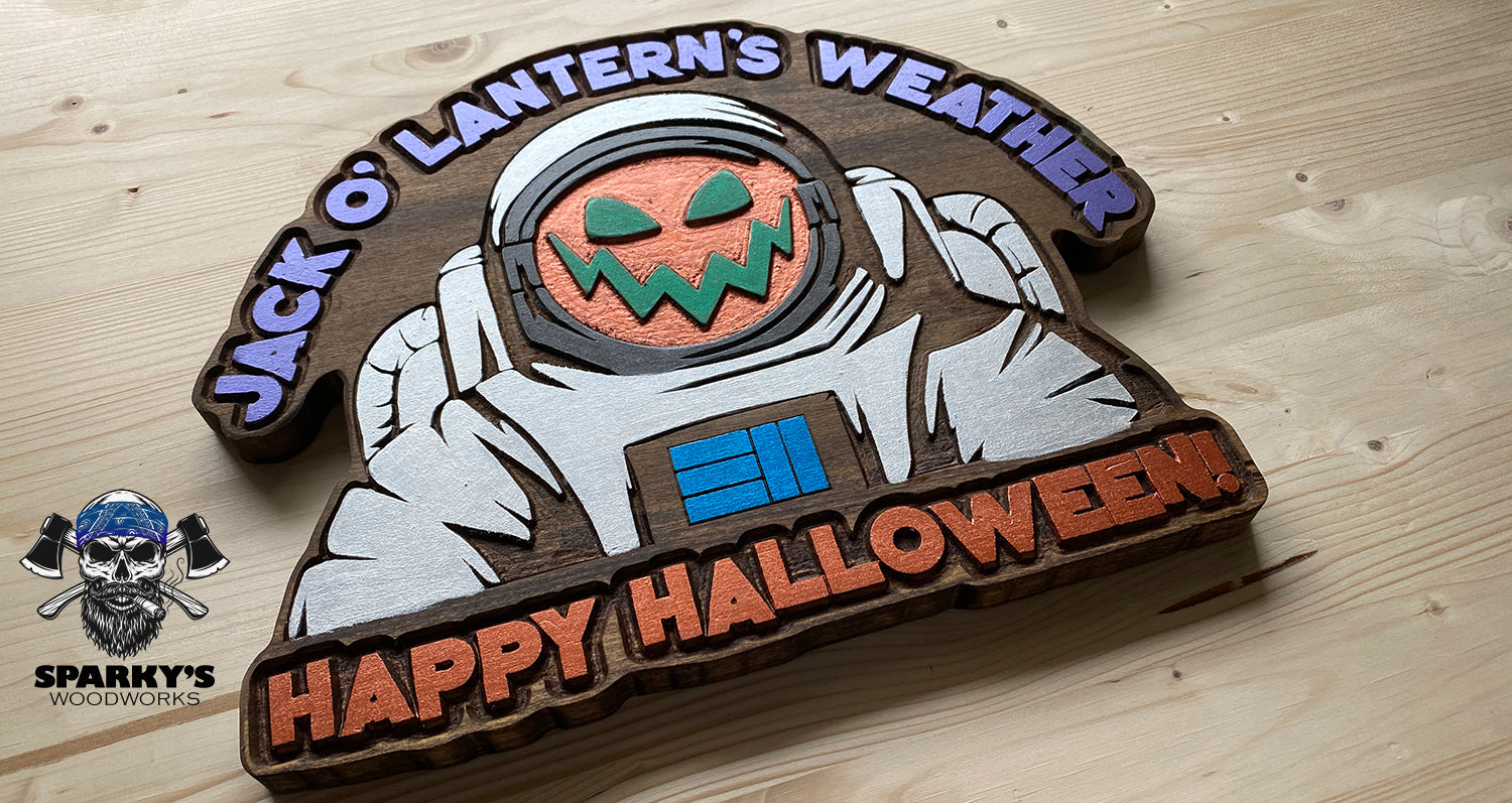 Limited Edition 311 "Spaceman Jack" GITD Halloween Wood Sign