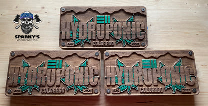 LE 311 License Plate #7 - HYDROPONIC - Ganja Walnut Edition