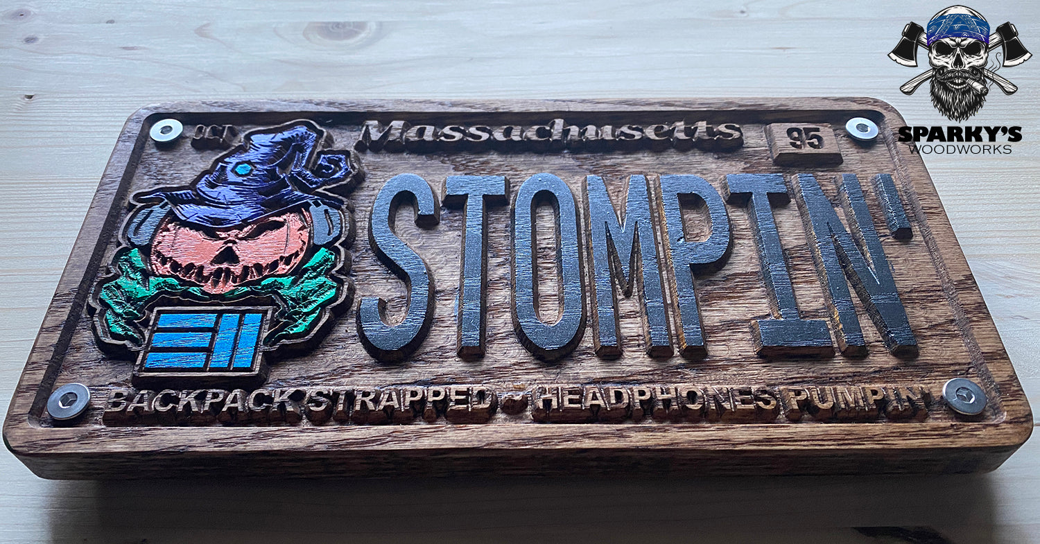 LE 311 Wood License Plate #4 - STOMPIN'