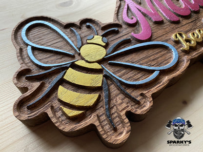 Customizable Bumblebee Name Sign