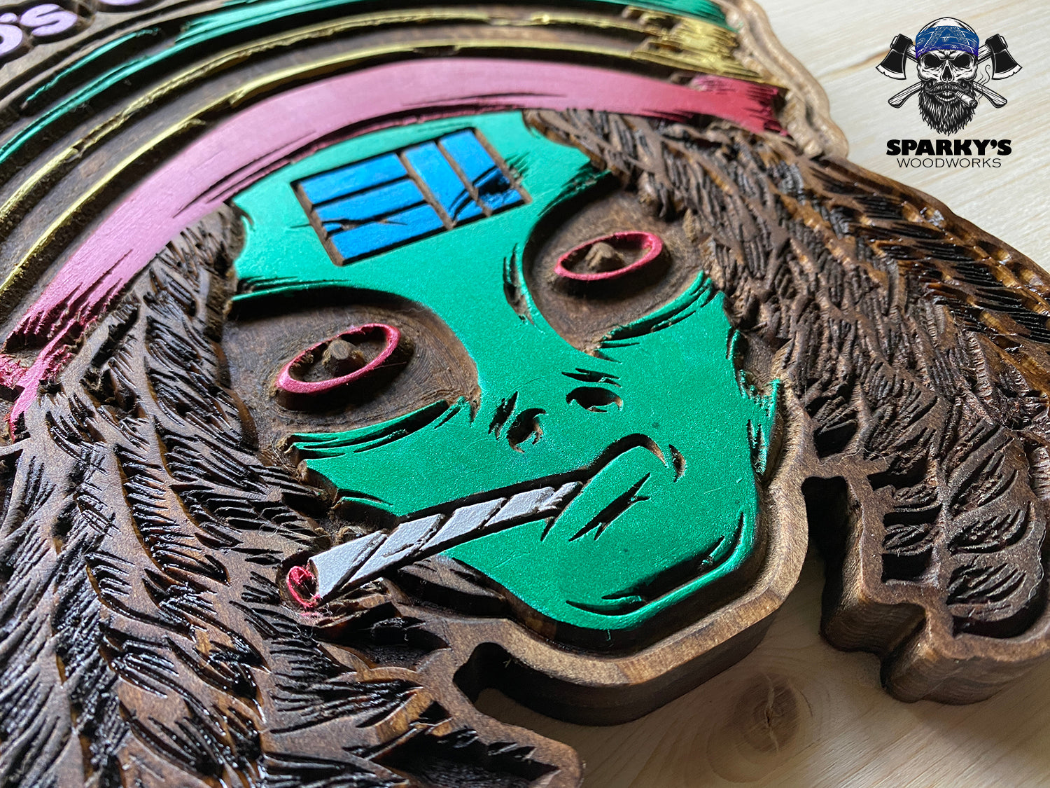 Limited Edition 311 Rasta Brodel Wood Decor