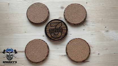311 7-11 Wood Coasters