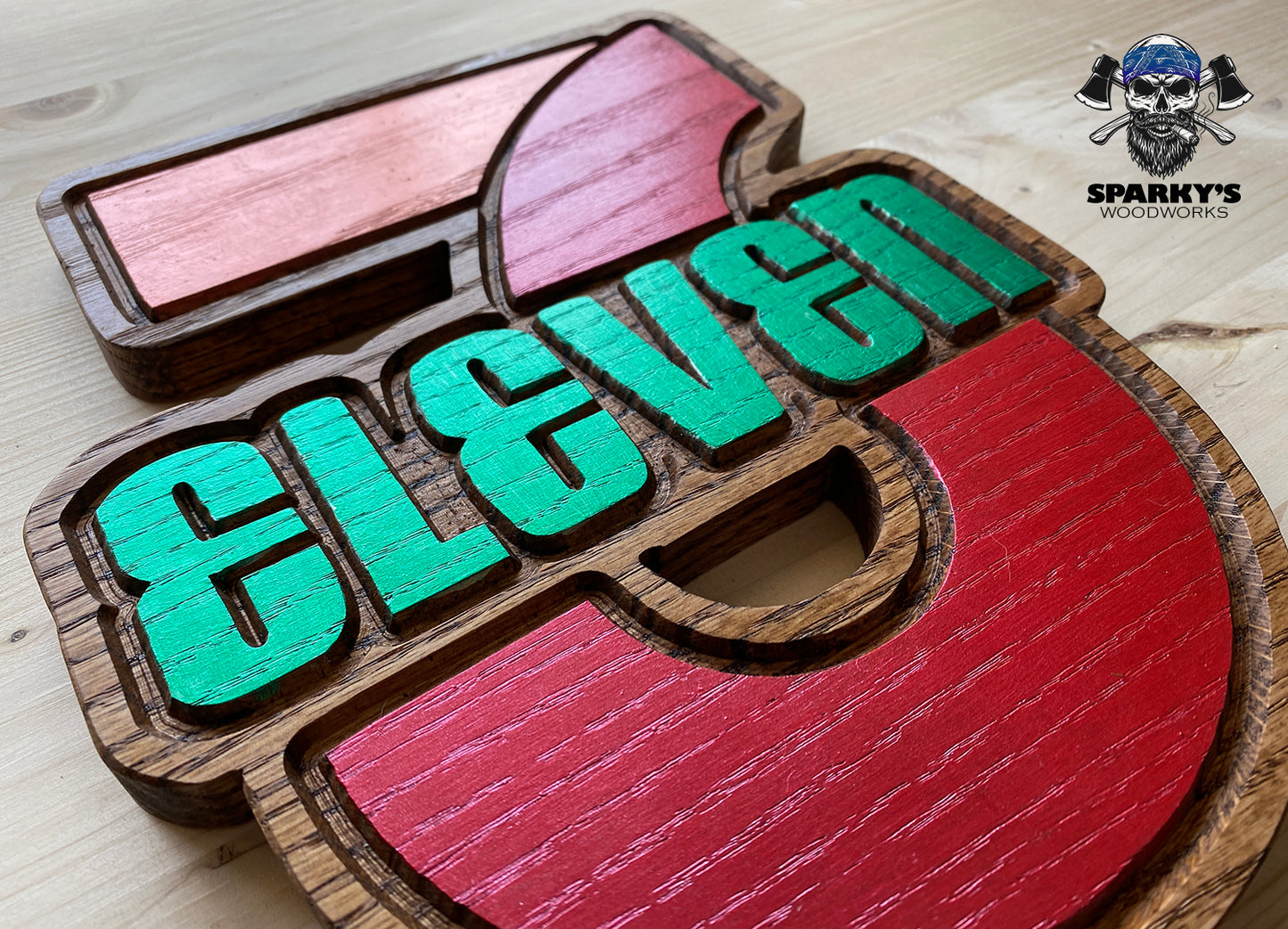 311 "7-11" LARGE Wood Sign