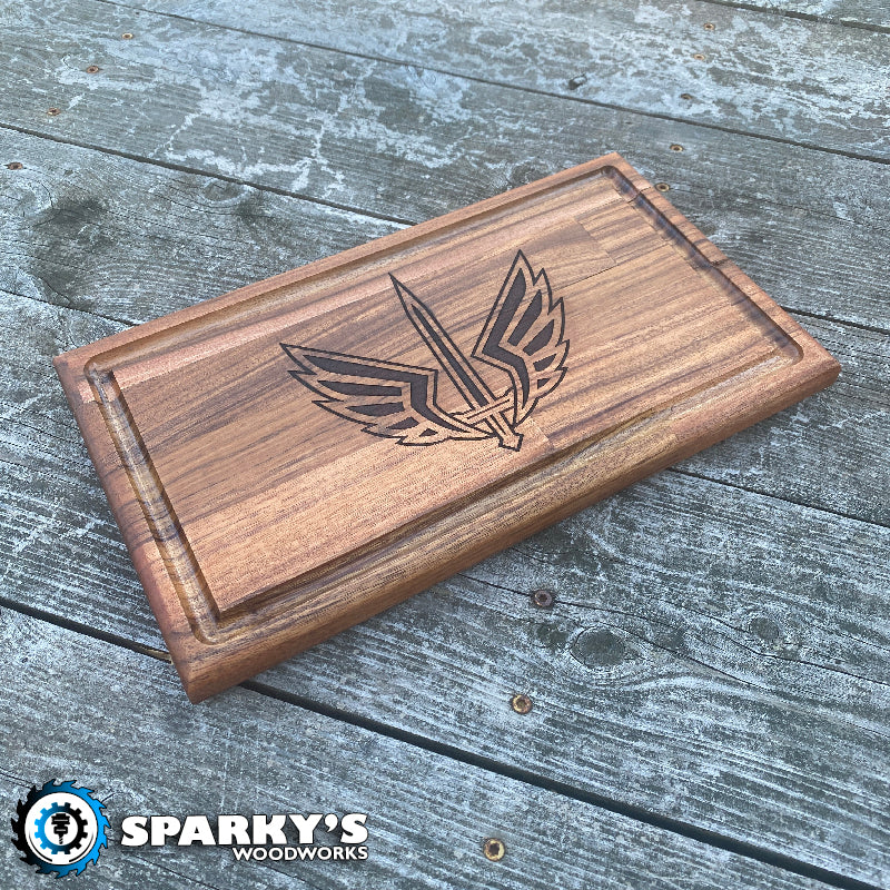 STL Battlehawks Wood Cutting Board - Prototype