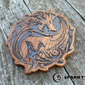 Dragon Yin-Yang Wood Decor
