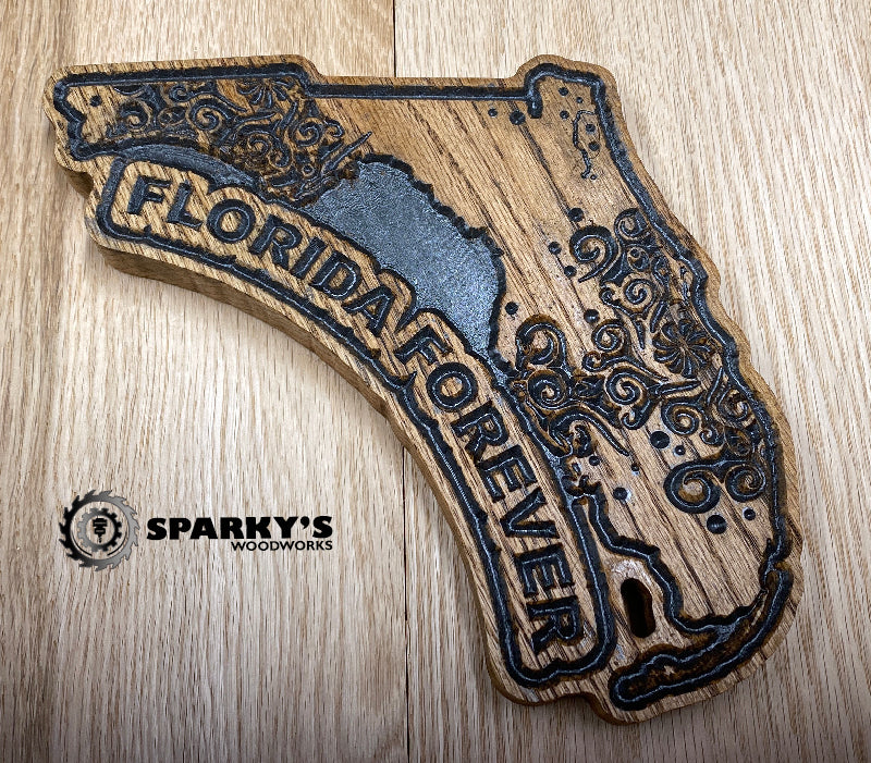 Florida Forever Wood Mandala