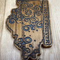 Illinois Forever Wood Mandala