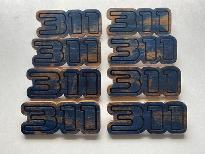 Limited Edition 311 Weathered Wood Pin