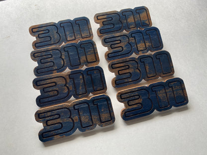 Limited Edition 311 Weathered Wood Pin