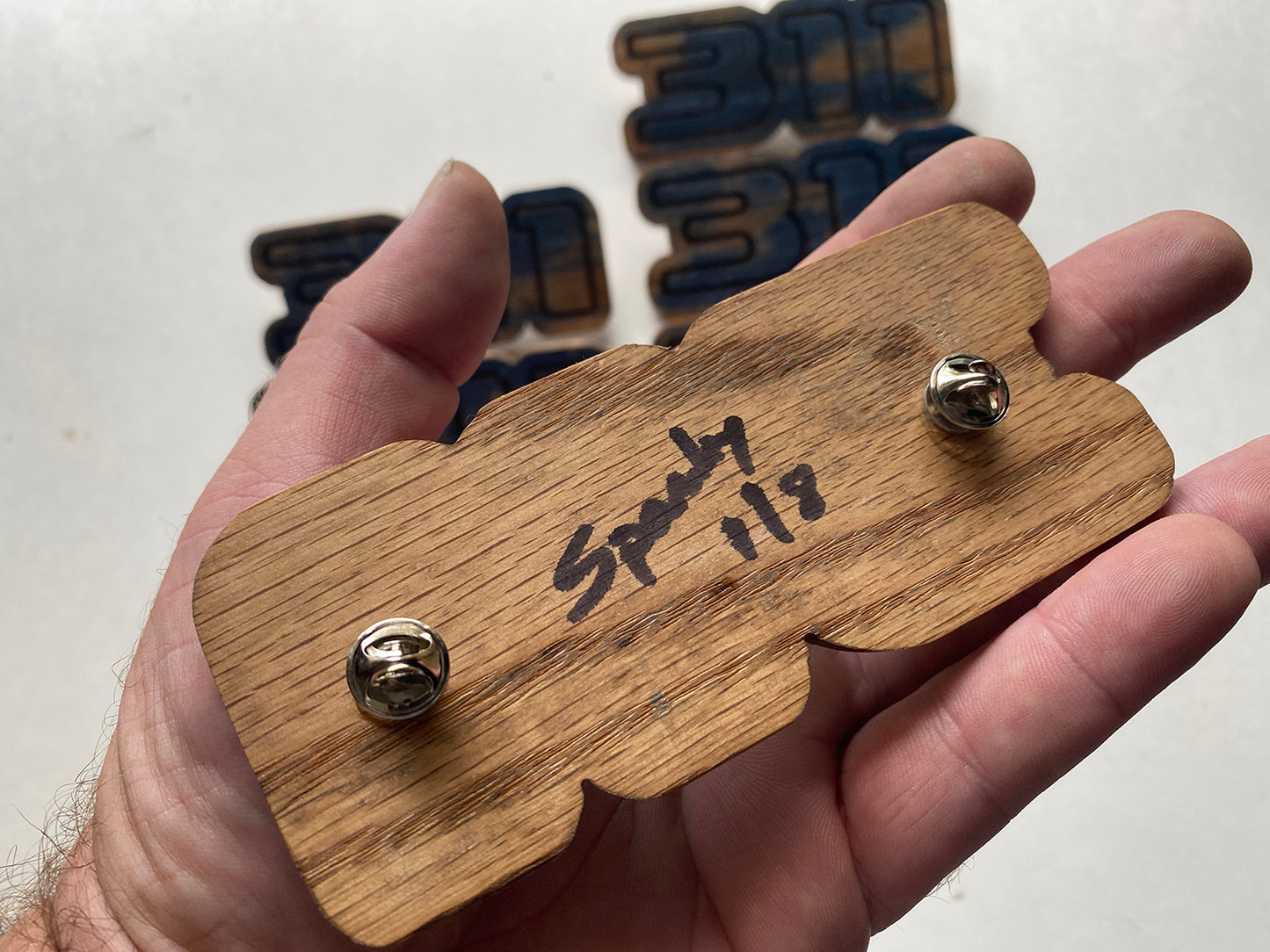 Limited Edition 311 Weathered Wood Pin