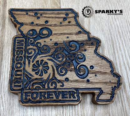 Missouri Forever Wood Mandala