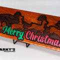 Merry Christmas Santa's Sleigh Wood Sign