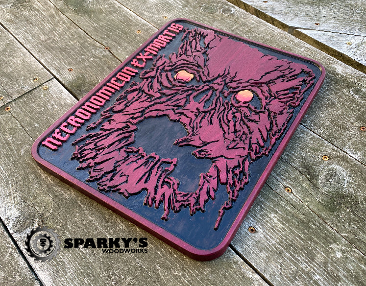 Necronomicon Ex-Mortis Wood Art - Specialty - Size Large