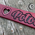 We Love Potosi Wood Sign - Purpleheart