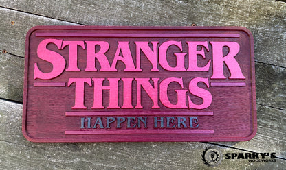 Stranger Things - Happen Here - Purpleheart LARGE